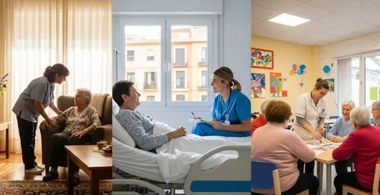 ATENCIÓN DOMICILIARIA, HOSPITALARIA Y EN CENTROS DE DÍA